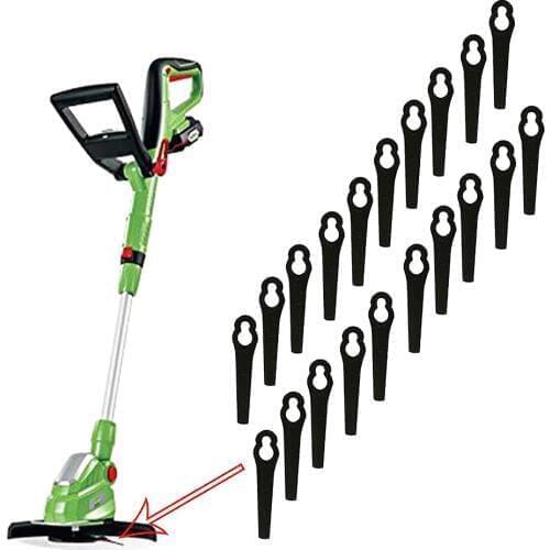 200Pcs Plastic Replacement Grass Trimmer Blade Fits Plastic Grass Trimmer Blades Mower Replacement For Cordless Grass Trimmer