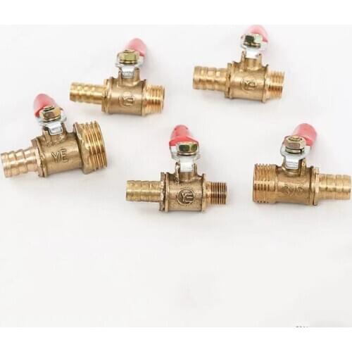 Pneumatic Valve Male Thread And Pagoda Direct Air Tube 4-12 Hose Barb 1/8'' 1/2'' 1/4'' Female Thread Connector Joint