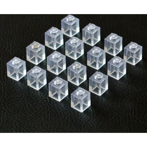Transparent Clear Brick 1x1 Building Blocks MOC Parts DIY Toys Compatible All Brands 3005 Toys 230pcs/lot Gift