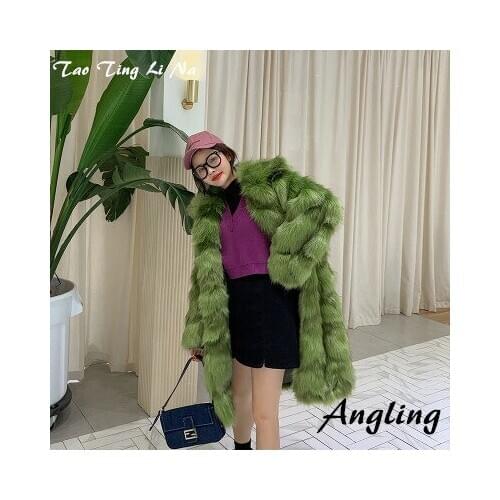 Top brand New Style 2020 High-end Fashion Women Faux Fur Coat C22 high quality