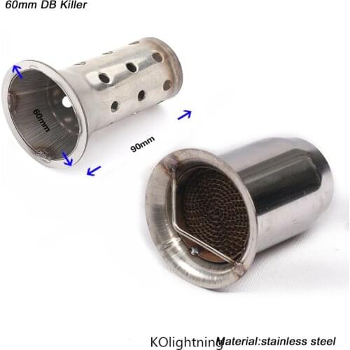 Motocycle Exhaust DB Kiiler Silencer System Silp on for 60mm Modification Exhaust Muffler Pipe