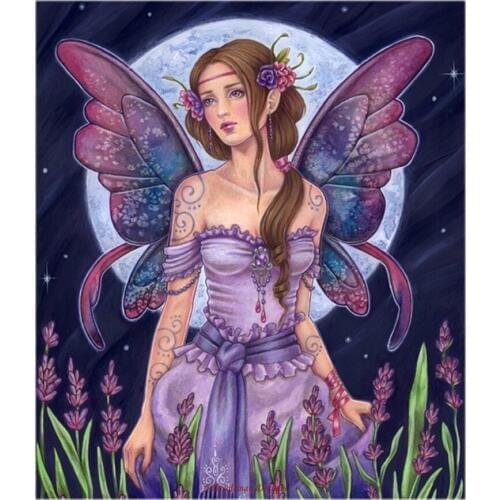 Embroidery Counted Cross Stitch Kits Needlework - Crafts 14 ct DMC Color DIY Arts Handmade Decor - Lavender Moon