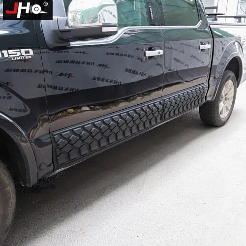 JHO TPE Car Door Panel Anti-scratch Overlay Protective Cover Mat for Ford F150 2017-2020 Raptor 2018 2019 Crew Cab Accessories