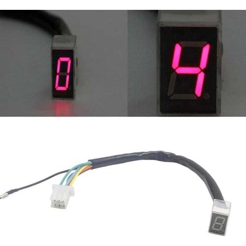 1 Piece Set Koop Nieuwe Universal 5-speed Motorcycle LED Digital Gear Indicator Camera Weergave Schakelversteller Sensor Brand