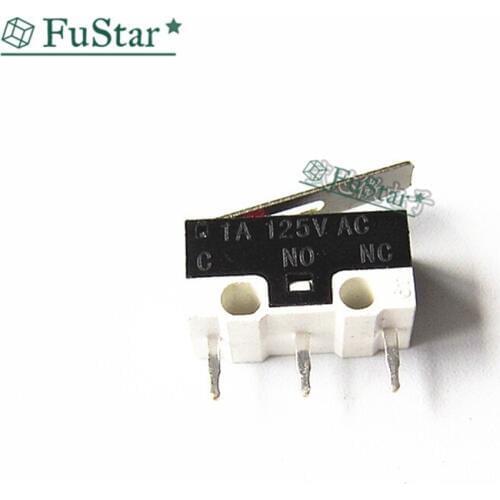 10pcs Limit Switch Push Button Switch 2A 125V AC Mouse Switch 3Pins Micro Switch 2A125V AC