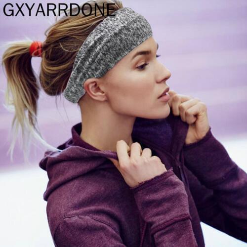 10pcs/lot Wholesale Yoga Hair Band Sports Headband Women Men Cotton Turban Head Hair Band Wide Elastic Yoga Sport Headband