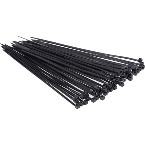 100pcs Cable Tie 4*150mm 4*200mm 4*250mm 4*300mm Black Zip Ties Self Locking Cable Zip Nylon 150mm 200mm Cable Tie