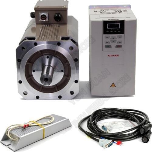 18.5KW 8000rpm 116.7Nm 12kgf AC Servo Spindle Motor Drive Kits 265mm 3PH 380V Constant Power High Speed For CNC Lathe Grinding
