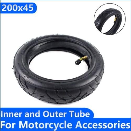 200*45 Tyre Electric Scooter Refitting Parts 8 Inch 200x45 Pneumatic Inner and Outer Tyres 8x1/4 Inch Inner and Outer Tyres