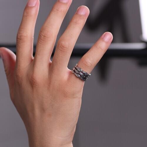 2020 Latest Fashion Retro Mens Animal Hollow Fish Ring Alloy Opening Adjustable Hip Hop Men And Women Jewelry Gifts Hot Sale