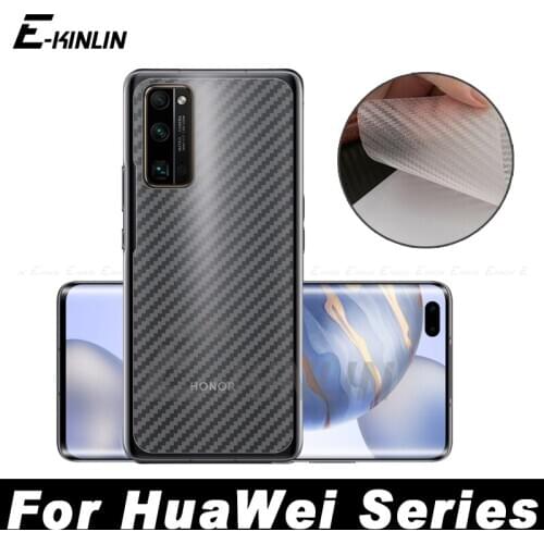 3D Carbon Fiber Back Cover Screen Protector Protective Film For Huawei Honor View 10 20 30 Pro (Not Tempered Glass)