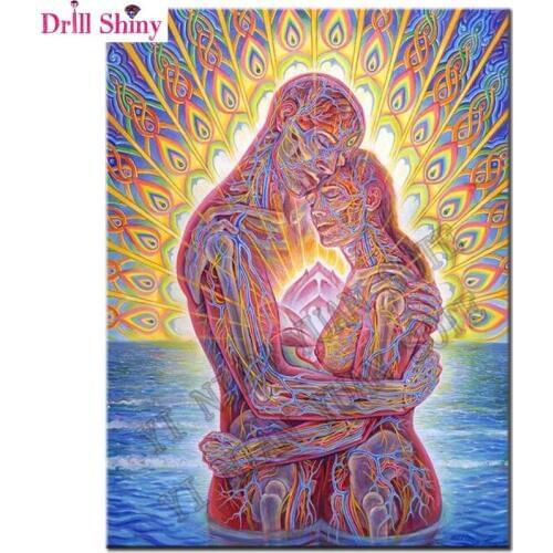 5D Diy Diamond Painting Cross-Stitch Alex Grey Art crystal Diamond Embroidery Mosaic painting rhinestones Kids Christmas gift