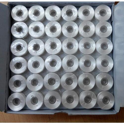 75D/2 polyester prewound bobbin thread with 120m for janome, brother and babylock embroidery machine