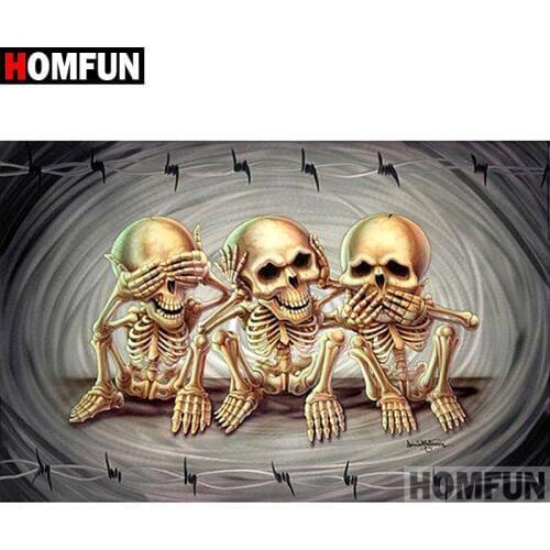 HOMFUN 5D DIY Diamond Painting Full Square/Round Drill "Shantou people" 3D Embroidery Cross Stitch gift Home Decor A01137