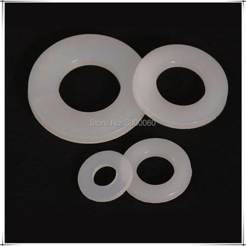 White Plastic Nylon Harden Insulation Flat Washer 1000pcs/lot