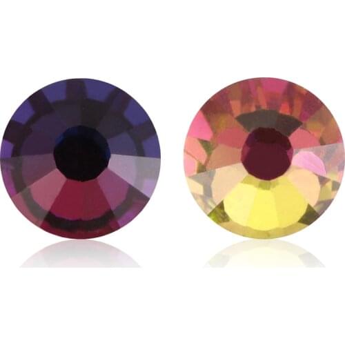 Glitter swa elements Glitter Blue Flame Crystals SS20 ss30 Glass Non HotFix Rhinestones Flatback Elements Design diy Clothing