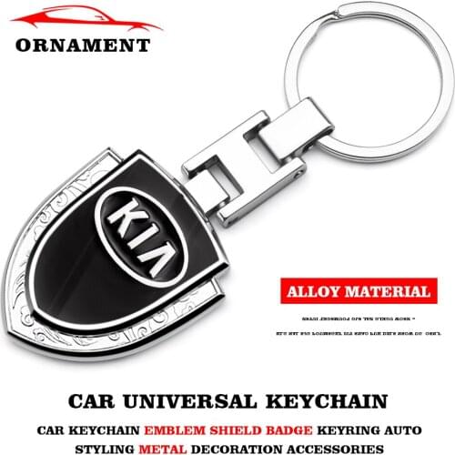 High Quality Key Chain Holder Ring Metal Alloy Unisex Stainless Steel For KIA Ceed Sportage Rio Sorento Optima Cerato Picanto K5