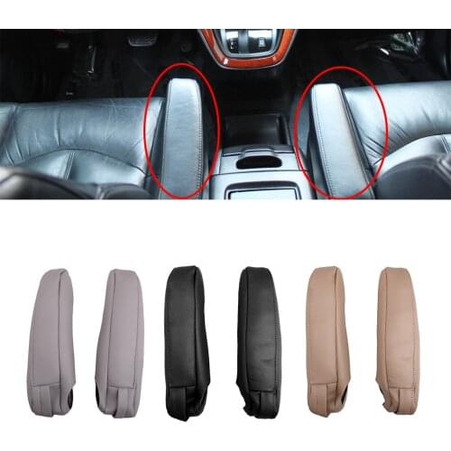 Black/Gray/Beige 1 Pair Microfiber PU Leather Car Seat Armrest Cover Fit For Lexus RX 300 330 350