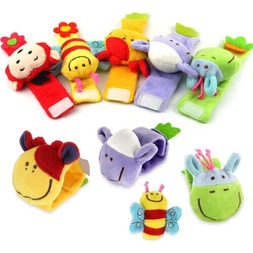 Baby Rattle toy Rattle Set Baby Sensory Toys Wrist band Rattle Bracelet Gift New 2019