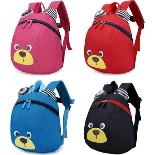 2018 Baby Cute School Backpacks Cartoon Children Kids Bag Backpack Boy And Girl Travel Anti-lost Dog Pattern With Traction Rope