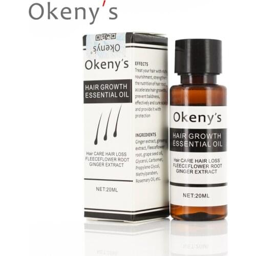 2pcs Okenys 20ml Hair Growth Essence Fast Powerful Hair Care Essential Oil Liquid Treatment Preventing Hair Loss Products