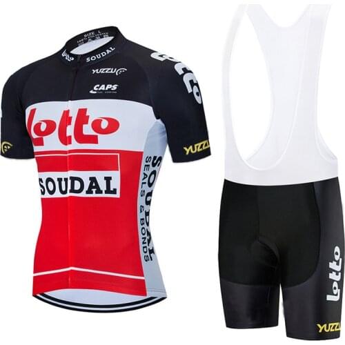 Lotto Soudal Team Cycling Jersey MTB Ropa Ciclismo 2021 Mens New Bike Quick Dry Pants Set Short Sleeve Bicycle Maillot Clothing