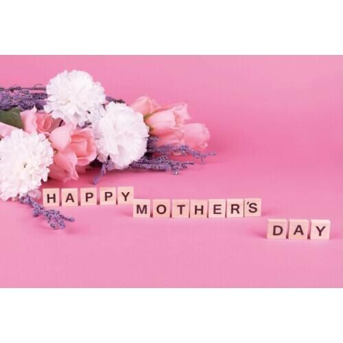 Beautiful Flowers Happy Mothers Day Backdrop Room Decor Photo Booth Studio Prop