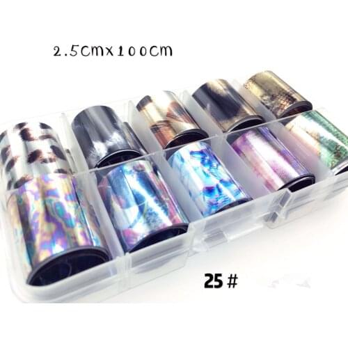 1 Box Leopard print Nail Foil Leopard pattern Nail Transfer Foil Sticker Manicure Nail Art Decoration