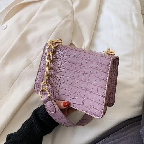 New Small Crossbody Bags for Women Stone Pattern Shoulder Bag Female Sac Women Clutch Bags for Girls Messenger Bag Vintage Flap