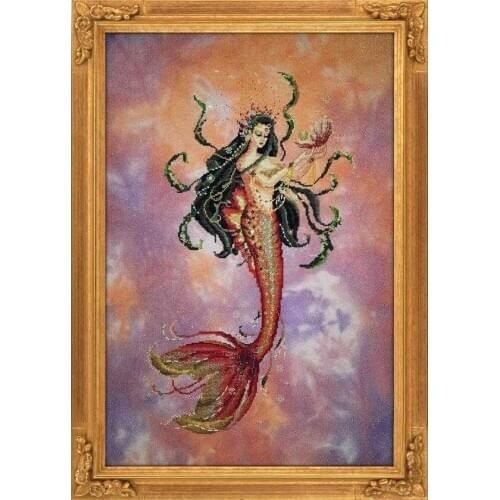 BF-Ocean Pearl 41-64 Counted Cross Stitch Kit Cross stitch RS cotton with cross stitch Lobster and beer Holly Elf MD 148