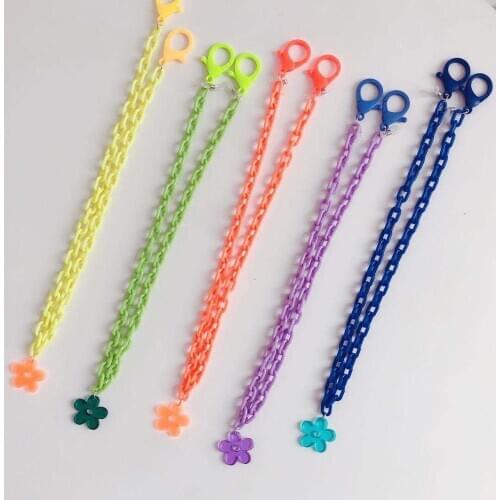 Candy color small fresh masking chain anti-lost rope sunglasses chain