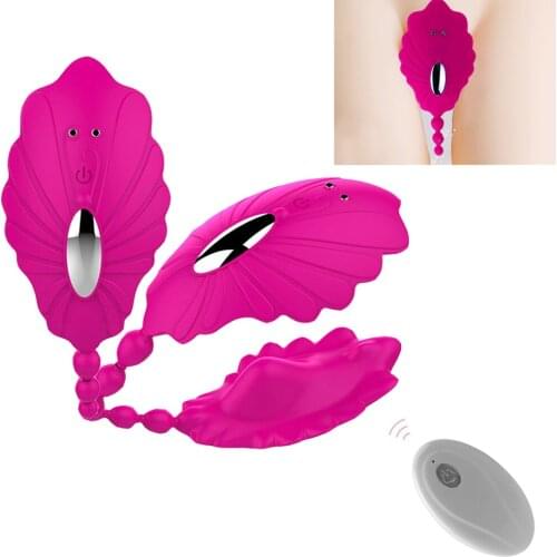 Invisible Wear Panties Remote Control Butterfly Vibrator Vagina Clitoris Stimulator Perineum Anus Massage Sex Toys for Women