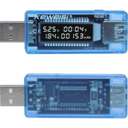 Mini Portable 0.91inch OLED Screen USB Charger Capacity Power Current Voltage Detector Tester Multimeter Meter