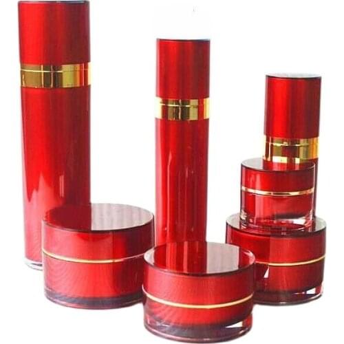 50G straight round plastic acrylic pot tin bottle jar for day night cream/essence/moisturizer/gel cosmetic packing plastic jar