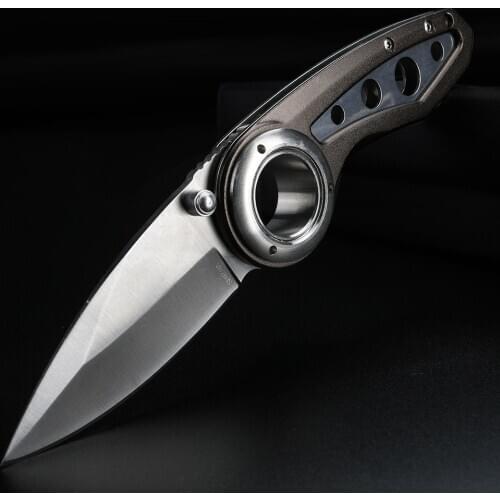 Folding Pocket Knife Survival Knife 440C Blade 56HRC Outdoor Camping Hunting Knives EDC Multi Tools with Belt Clip