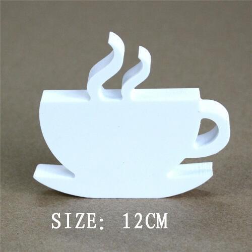 Custom Wholesale Free standing wedding decoration 12 CM white letters Artificial wood letters used for name logo pattern