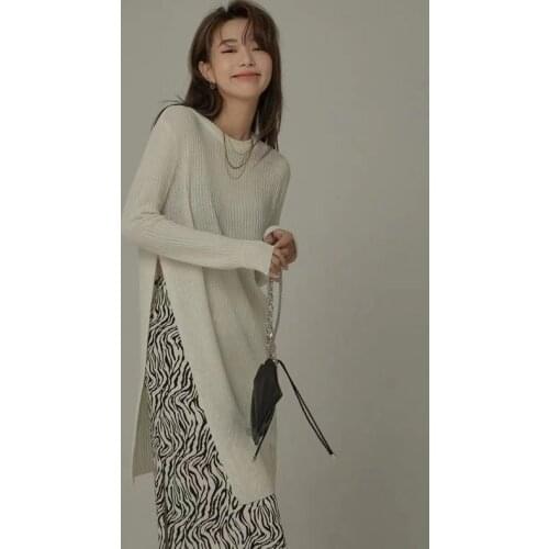 2021 Women Sweater Pullover Female Knitting Overszie Long Sleeve Loose Elegant Knitted Thick Outerwear Womens Winter Sweaters