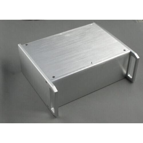 Handle Enclosure DIY Aluminum Power Amplifier Tube Amplifier Chassis DAC PSU Amp Decoder Shell Rear Class A Case W320 H120 D265