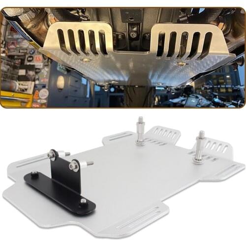 Motorcycle silver pod engine base anti-skid plate protective cover engine cooling grid chassis suitable for BMW R18 2020-2021