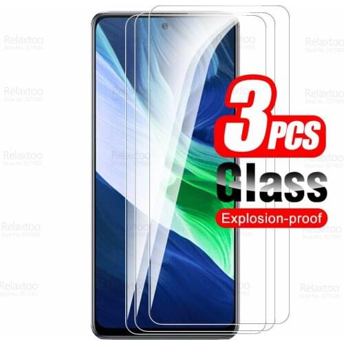 3pcs Protective Tempered Glass For Infinix Note 10 Pro Glass Screen Protector For Infinix Note10 Not Nota 10Pro NFC Cover Film