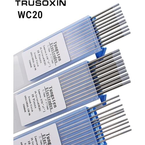 10 pcs Gray Color Code 175MM Cerium Tungsten Electrode Head Tungsten Needle/Wire for the TIG WSME SUPER Welding Machine