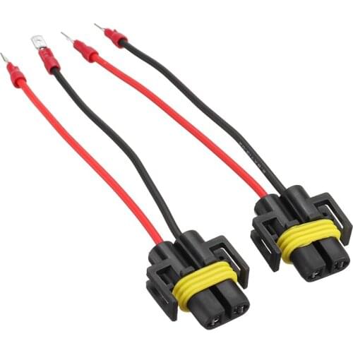2PCS H11 To H11B Car Headlight Fog Light Conversion Connector LED Halogen Bulb Conversion Plug Repair Kit Car Accessories