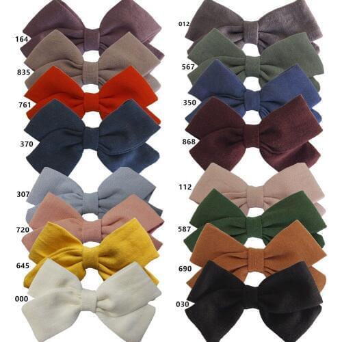 20 pcs/lot, Girls Fabric Bow Headbands or Hair clips, Nylon headbands kids girls hair accessory