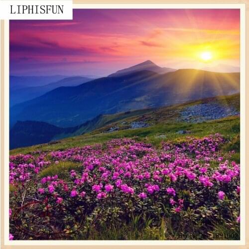 5D Full Drilled Diy Diamond Painting Handmade Beautiful Scenery Cross Stitch Square Diamond Sets Diamond Embroidery