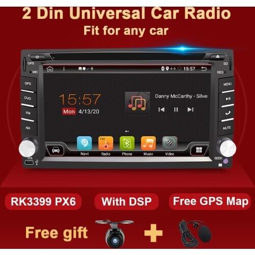 2 Din Android Car Radio Multimedia Video Player DSP 4G WIFI Touch Screen Audio Stereo RDS Unit Universal GPS Navigation 2Din DVD