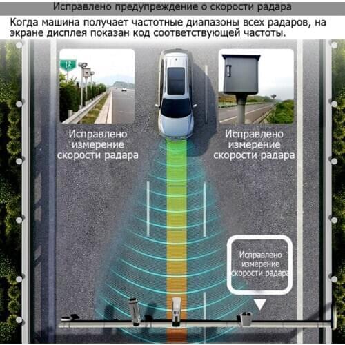 Car Radar Detector English Russian Auto 360 Degree Vehicle MAX525C Speed Voice Alert Alarm Warning LED Display