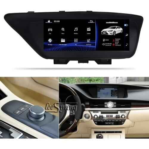 10.25"Car multimedia Player for LEXUS ES300 250 350 GPS Navigation (2015-2018 Car with knob Remote system) left-hand drive