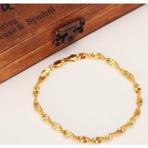 Bangrui Fashion 21m Ethiopian Chain Bracelet for Women Gold Color Chain Fashion Africa Jewelry Wholesale