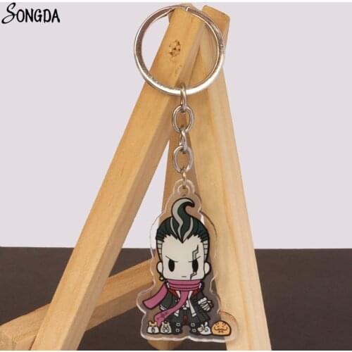 Danganronpa Keychain Anime Figures Nanami ChiaKi Nagito Komaeda Acrylic Double Sided Key Chain Key ring for Women Wholesale Gift