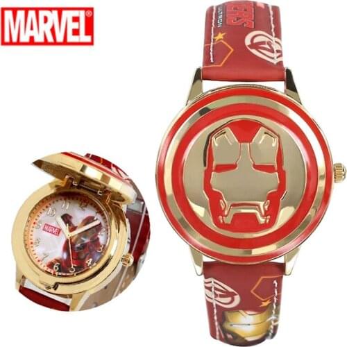 Boy Watch Cartoon Children Watch Flip Waterproof Stainless Steel Product Clock Animation Watches for Kids Nanoleaf